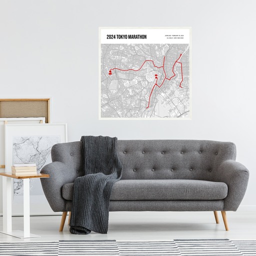 2024 Tokyo Marathon Poster - Route Map 6