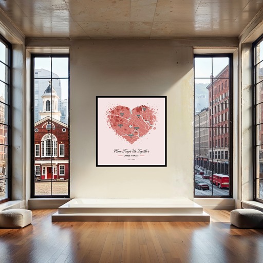 Mother's Day Family Poster - Street Map 4