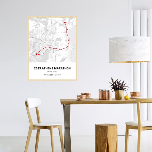 2023 Athens Marathon Poster - Route Map 5