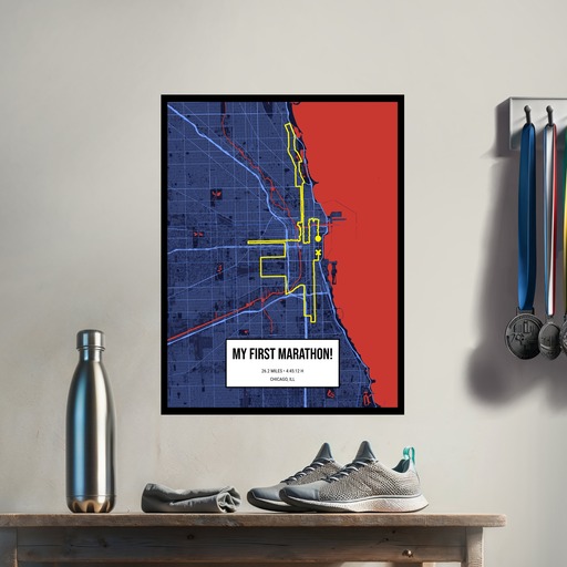 My First Marathon Poster - Route Map 4