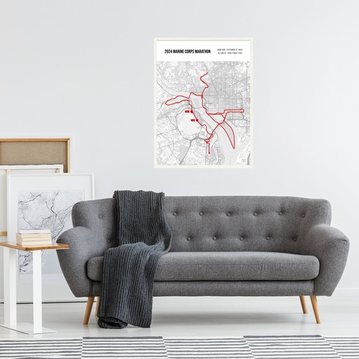 2024 Marine Corps Marathon Poster - Route Map 6