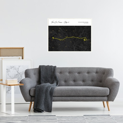 2023 Tour de France Stage 9 Poster - Route Map 5