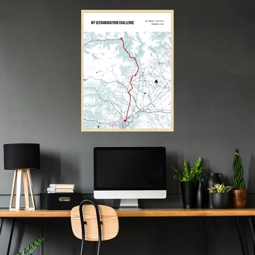 My Ultramarathon Challenge Poster - Route Map 4