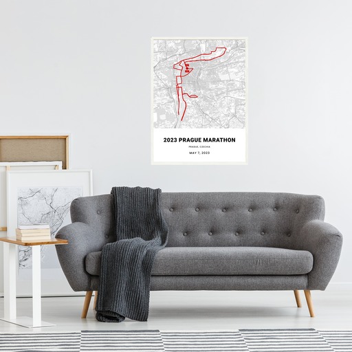 2023 Prague Marathon Poster - Route Map 6