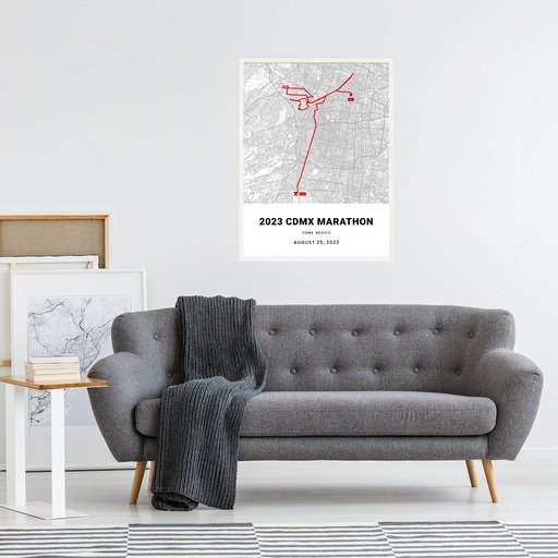 2023 Mexico City Marathon Poster - Route Map 6