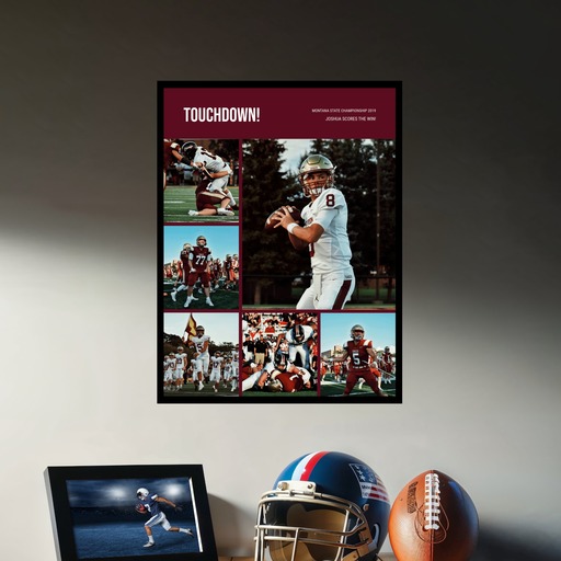Football Championship Poster - Photo Collage Print 3
