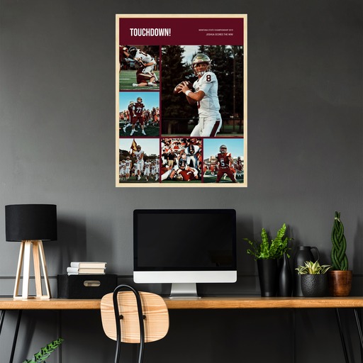 Football Championship Poster - Photo Collage Print 4