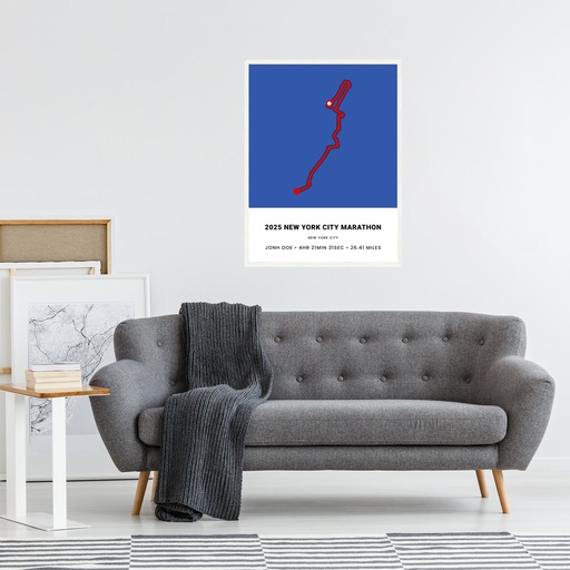 Minimalist 2025 New York City Marathon Poster 6