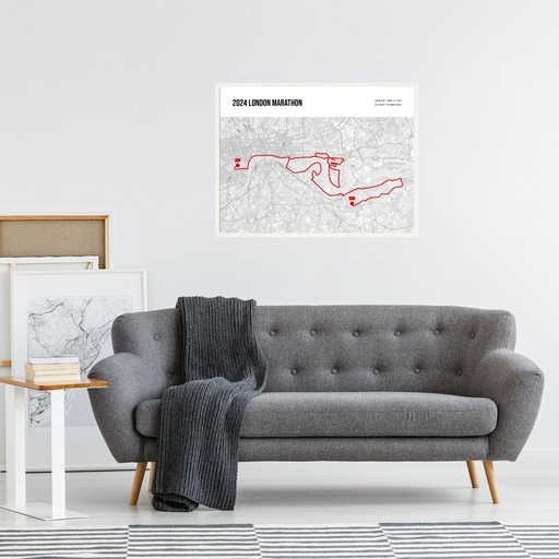 2024 London Marathon Poster - Route Map 6