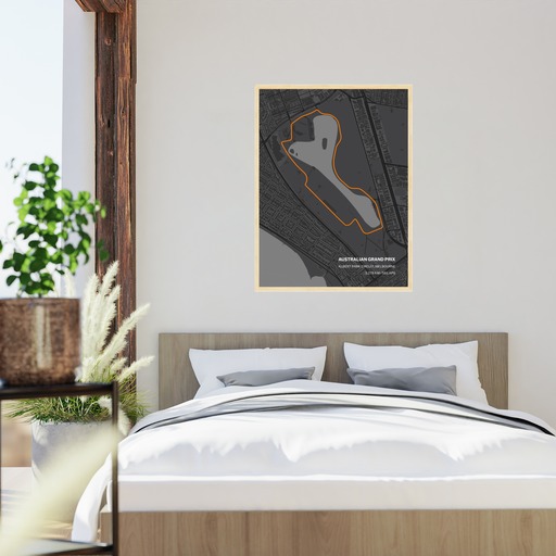 Australian Grand Prix Poster - Track Map 6