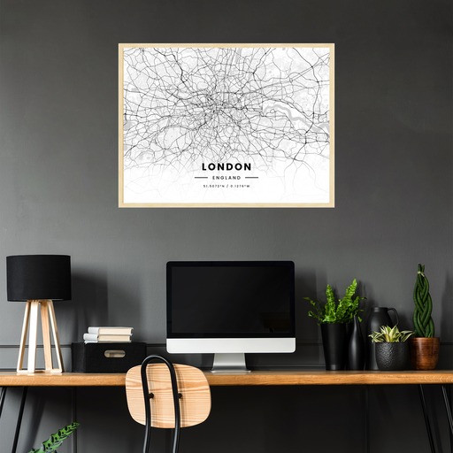 London in Light Poster - Street Map 3