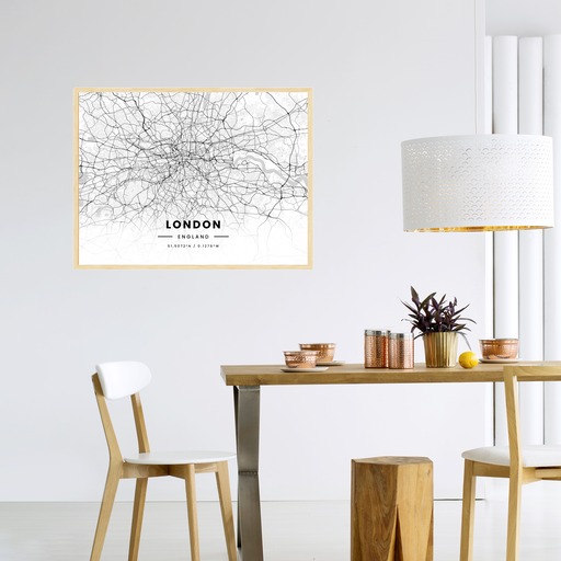London in Light Poster - Street Map 4