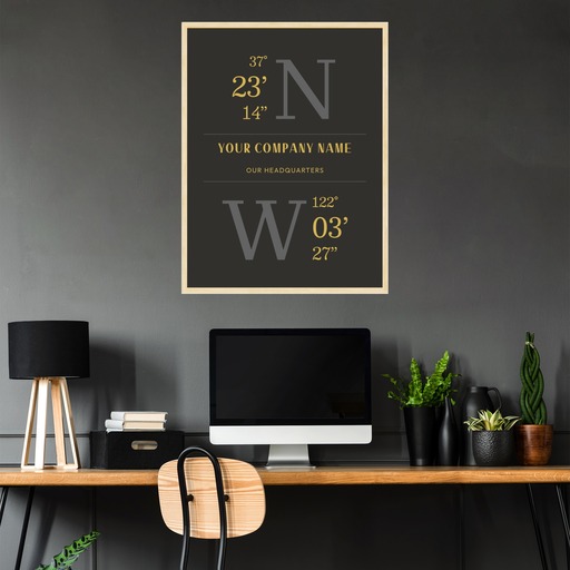 Our Headquarters Poster - Coordinates 2