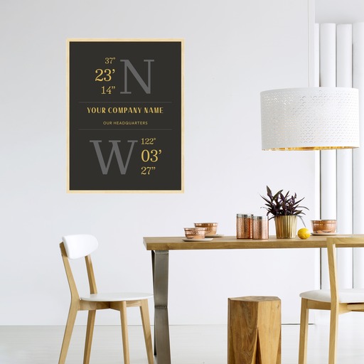 Our Headquarters Poster - Coordinates 3