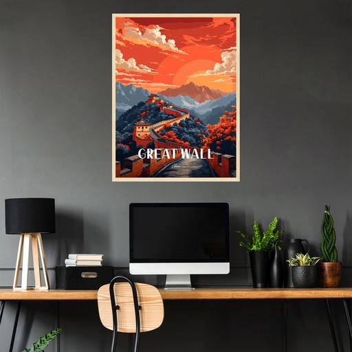 Great Wall of China Travel Print - Travel Art Poster 2