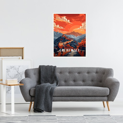 Great Wall of China Travel Print - Travel Art Poster 4