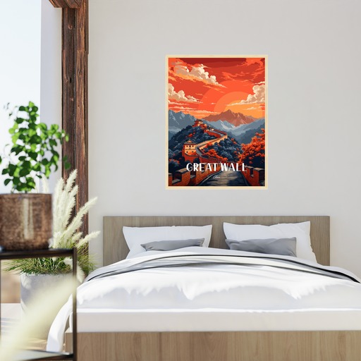 Great Wall of China Travel Print - Travel Art Poster 5