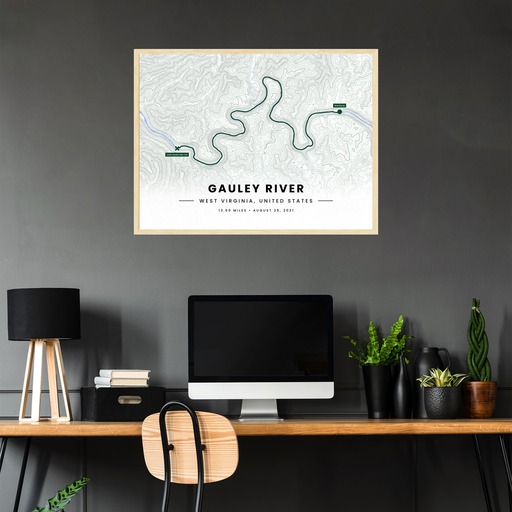 Our Rafting Trip to the Gauley River Poster - Route Map 3
