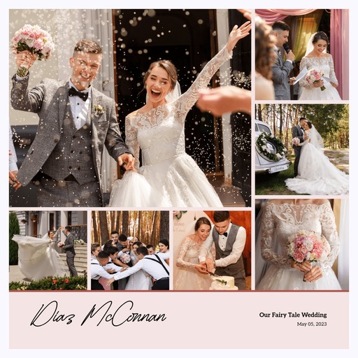 Our Wedding - Photo Collage Print 1