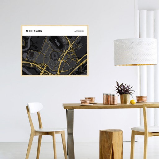 NY Jets Stadium Poster - Street Map 5