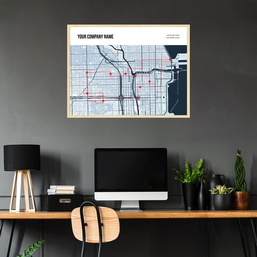 Our Delivery Route Map Poster - Route Map 3