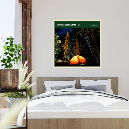 Family Camping Trip Poster - Photo Collage Print 5