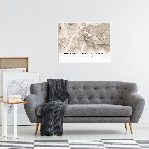 Our Summit: Mount Everest Poster - Route Map 4