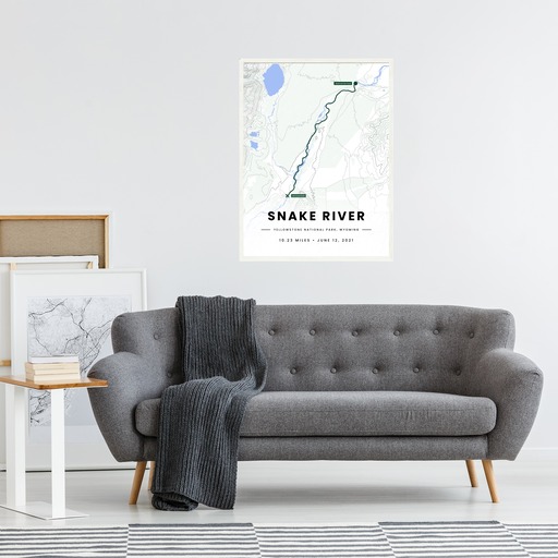Our Rafting Trip to the Snake River Poster - Route Map 5