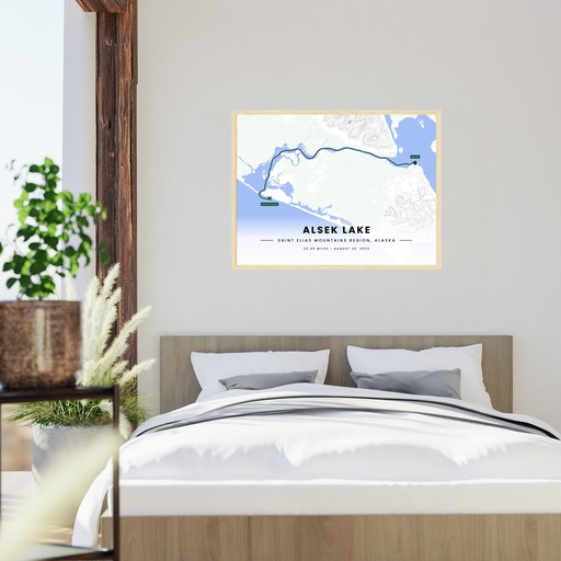 Our Rafting Trip to the Alsek River Poster - Route Map 6