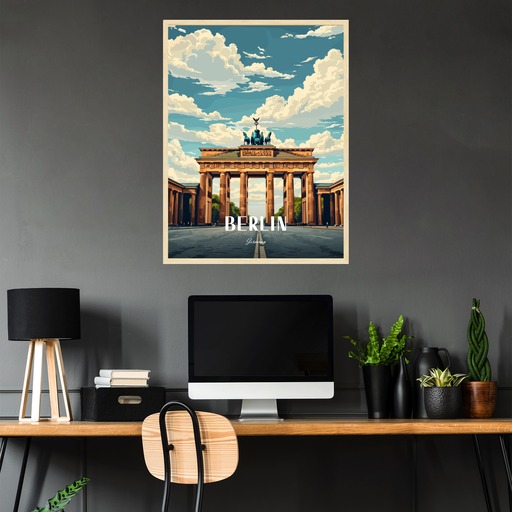 Berlin Travel Print - Vintage Travel Art Poster 2