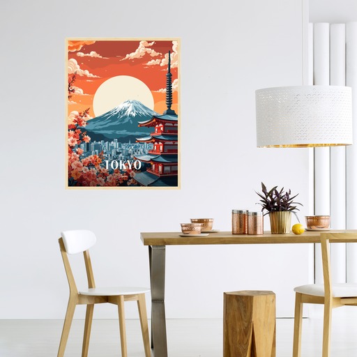 Tokyo Travel Print - Vintage Travel Art Poster 3