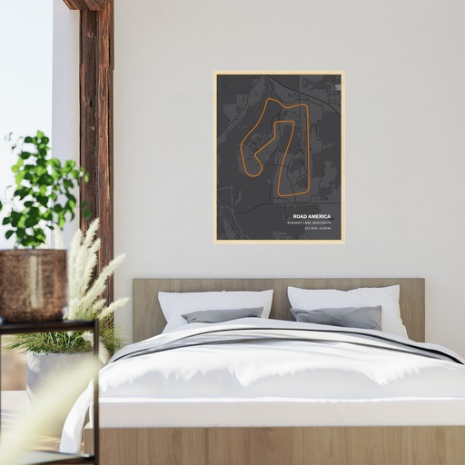 Road America Poster - Track Map 5