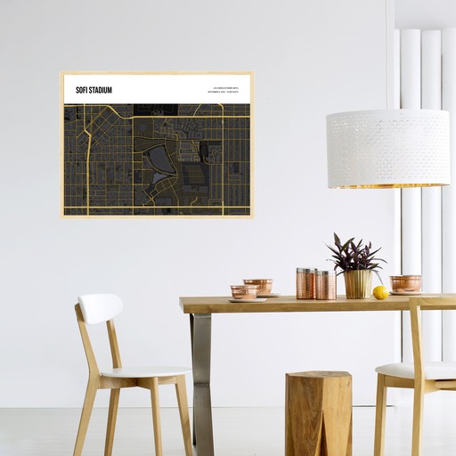Los Angeles Rams Stadium Poster - Street Map 5