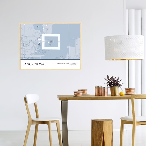 Angkor Wat Poster - Street Map 4