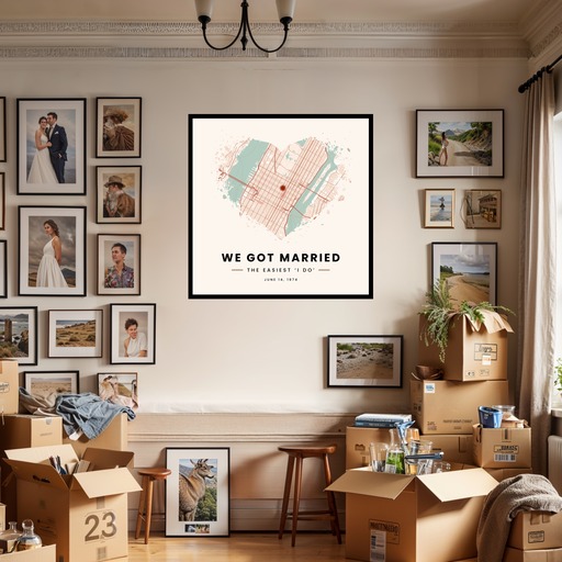 We Got Married Poster - Street Map 3