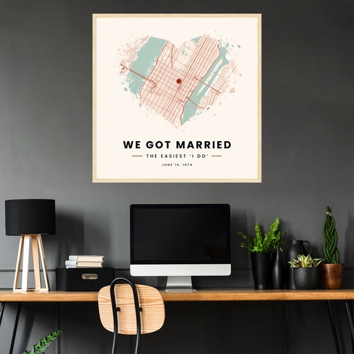 We Got Married Poster - Street Map 4