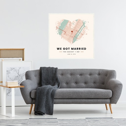 We Got Married Poster - Street Map 6