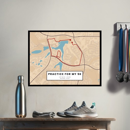 Practice for my 5k Poster - Route Map 3