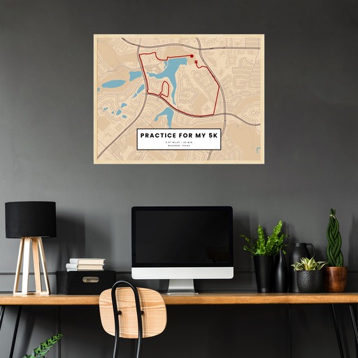 Practice for my 5k Poster - Route Map 4