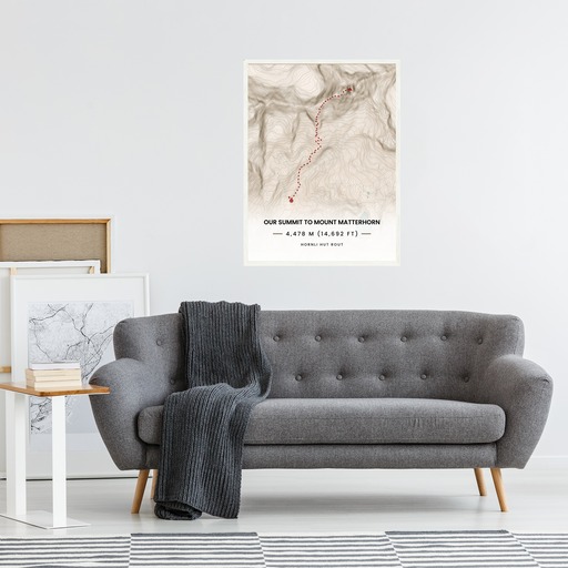 Our Summit: Mount Matterhorn Poster - Route Map 10