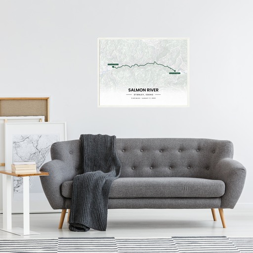 Our Rafting Trip to the Salmon River Poster - Route Map 10