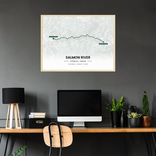 Our Rafting Trip to the Salmon River Poster - Route Map 8