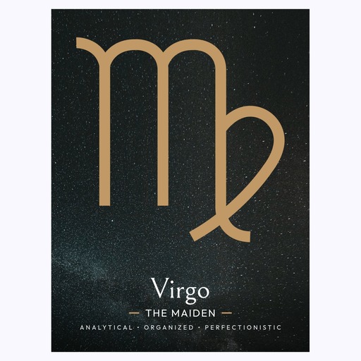Virgo in Simple Sharp Print - Custom Zodiac Sign Poster 6
