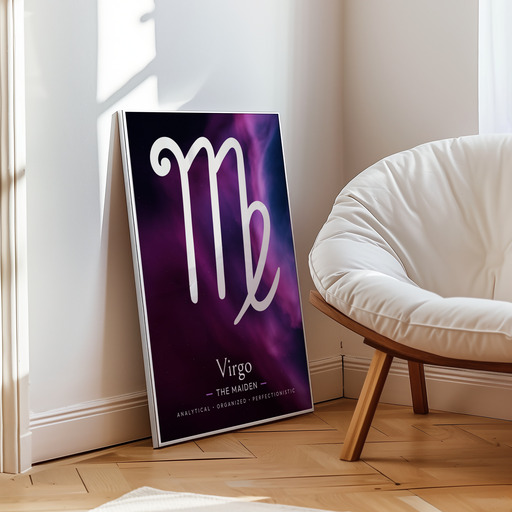 Virgo in Curvy Print - Custom Zodiac Sign Poster 10