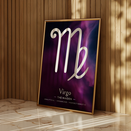 Virgo in Curvy Print - Custom Zodiac Sign Poster 11