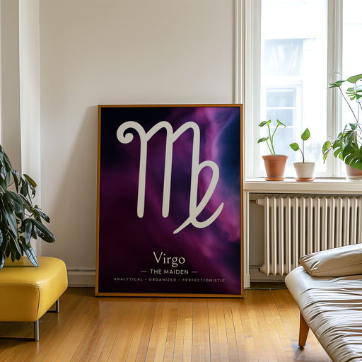 Virgo in Curvy Print - Custom Zodiac Sign Poster 9
