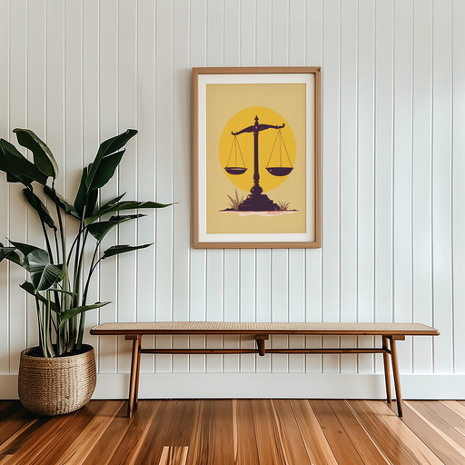 Libra in Vibrant Grunge Print - Custom Zodiac Sign Poster 9