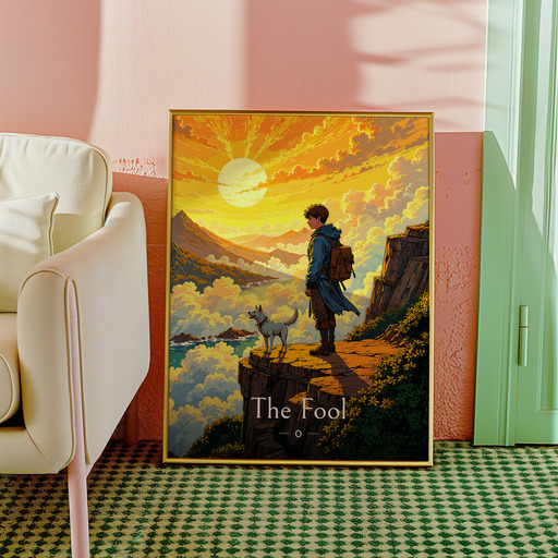 The Fool in Enchanted Surrealism Print - Custom Tarot Card Poster 10