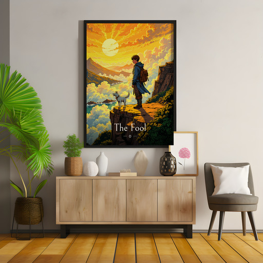 The Fool in Enchanted Surrealism Print - Custom Tarot Card Poster 9
