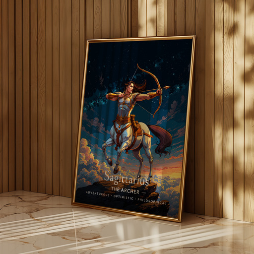 Sagittarius in Enchanted Surrealism Print - Custom Zodiac Sign Poster 11